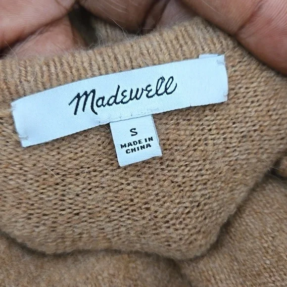 Madewell cozy Walker merino wool blend cardigan sweater Spring Layering - Picture 6 of 12